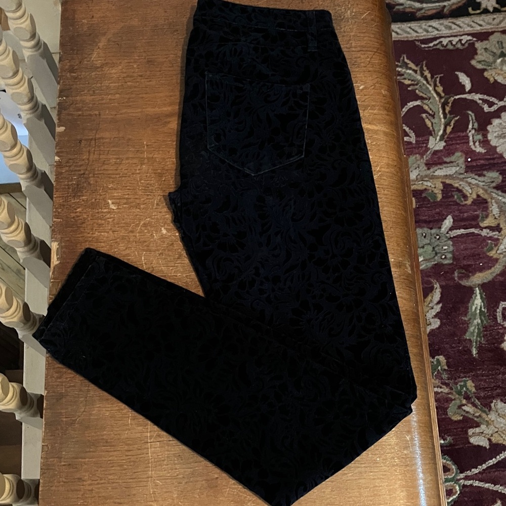 Club Monaco Velvet Floral Skinny Pants – Size 2